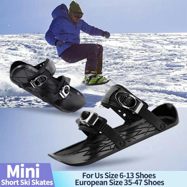 Patins Curtos Ajustáveis para Adultos Masculinos - Ideais para Snowboard, Esqui e Atividades ao Ar Livre no Inverno