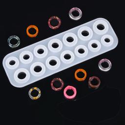 Multi-Size Resina Epóxi Moldes, Molde De Fundição De Silicone, Fazer Jóias, Ferramentas Artesanais, DIY Anéis Acessórios, Fornecimento, 1 Peça - Image 1