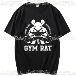 Camiseta de gola redonda masculina e feminina, camiseta esportiva de ginástica, tops fitness, musculação, streetwear de verão, casual - Image 5