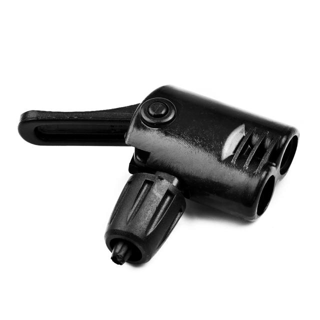 Clipe de Bico de Ar para Inflador de Bicicleta Adaptador de Bomba Cabeça Dupla PVC