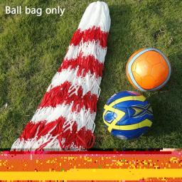 Bolso de bola grande portátil, voleibol, futebol, costura, saco de malha, basquete, vermelho, branco, ferramentas ao ar livre, B7W0 - Image 4