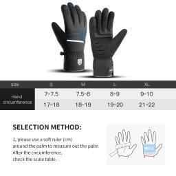 Luvas esportivas à prova de vento completas para homens e mulheres antiderrapantes, touchscreen, caminhadas, motocicleta, esqui, equitação, ciclismo, quente, inverno - Image 6