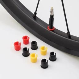 4 pçs leve bicicleta schrader válvula aro plug aro da roda mini tubo interno adaptador de borracha plug plástico prático - Image 1