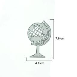 Estêncil para DIY artesanato papel cartão, decorativo globo terrestre, corte morrer para scrapbooking, cortador de metal, cortador Clipart - Image 2