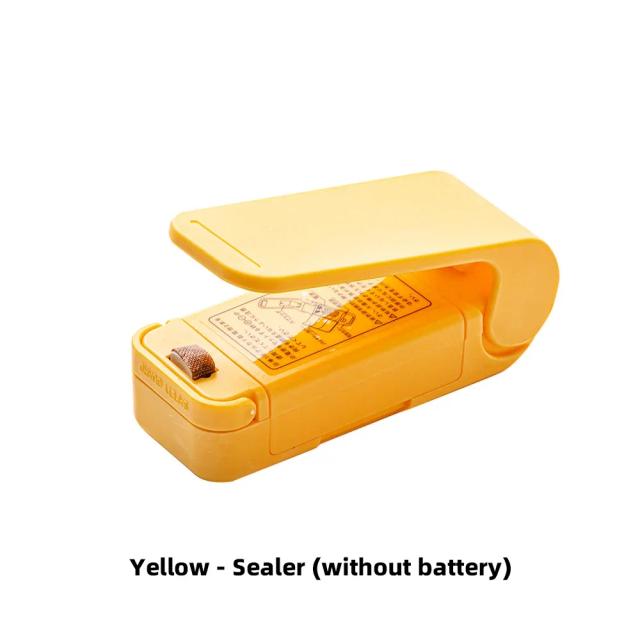 Mini Selador de Sacos Portátil - Vedação Hermética e Frescor Duradouro