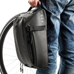 Waterproof bicicleta traseira Rack Bag, portador da bicicleta, ciclismo traseira Rack, bolsa de ombro, PU, grande capacidade, montanha bicicleta Bag, MTB - Image 5