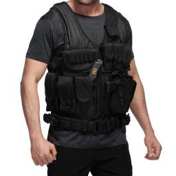 Ajustável Molle Tactical Vest, Armadura de Combate, Coletes para Segurança, Caça do Exército, Ao ar livre, CS Game, Jaqueta de Treinamento Airsoft - Image 1