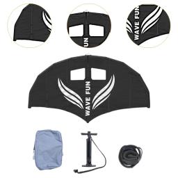 Asa inflável de surf leve multifuncional com janela transparente Paddle Board para kitesurf, surf de esportes aquáticos - Image 5