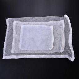 Saco de malha branca para aquário, filtro do tanque de peixes, líquido para Bio Ball, mídia de carbono, isolamento de amônia, novo - Image 2
