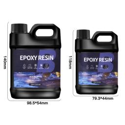 AB Cola De Resina Epóxi, Alto Endurecedor Adesivo, Cola De Cristal Claro, Fazer Jóias DIY, Transparente Misto Agente de Cura, 1:1, 500 ml, 1000ml - Image 4