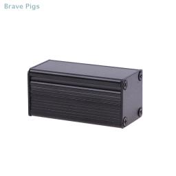Preto Alumínio Gabinete Caso para Unidades de Alimentação, DIY, Extrudado Caixa Projeto Eletrônico, 50x25x25mm - Image 4