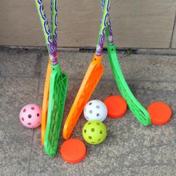 Hockey Floorball Stick Ball Bolas duráveis Pickleball, Bolas plásticas de PVC para prática esportiva ao ar livre, Field Hockey Training, 4Pcs - Image 5