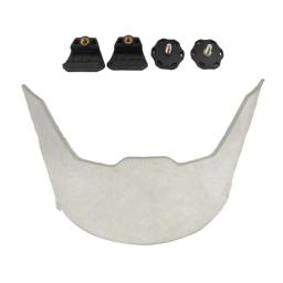 Viseira transparente para capacete de futebol, proteção com clipes, viseira de rugby antiarranhões, 19,5x12x6,8cm, pc resistente a alto impacto, 106g - Image 3