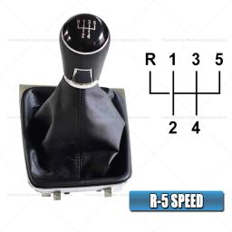Couro engrenagem mudança botão capa caso, 5 velocidade, 6 velocidade, handebol, completo para Volkswagen VW Golf 7 MK7 2013-2017, polainas bota - Image 5