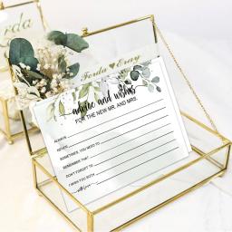 Cartões do convite do casamento para a noiva, 50pcs, o senhor novo e a sra imprimiram, para o chuveiro nupcial - Image 6