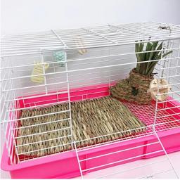 Tapete de mastigar grama de coelho para animais pequenos, Hamster, Gaiola de cobaia, Bed House Pad, Drop Shipping - Image 1