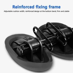 Confortável dupla acolchoada moto selas pad, dois lugares almofada de bicicleta, substituição multi-função, esportes, sem nariz, fácil instalar - Image 4