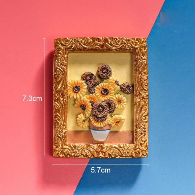 Imãs de Geladeira Van Gogh: Adesivos Magnéticos de Artesanato para Crianças, Lembranças Bonitas e Presentes Criativos para Aniversário