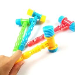 Brinquedo educativo para crianças, cor aleatória, assobios, instrumento musical, forma do martelo, vocal, presente, 1pc - Image 2