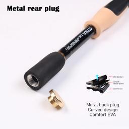 Alimentador De Fibra De Carbono para Isca De Pesca, Spinning e Fundição Rod, Cortiça Durável, Punho De Madeira, Baitcasting, Travel Tackle, 1.6m, 1.8m, 2.1m, 2.4m - Image 5