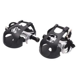 Pedais com clipes e correias, pedais de bicicleta, ciclismo, gaiola - Image 2