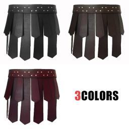 Antiga legião romana gladiador batalha cinto saia das mulheres dos homens steampunk armadura de couro do plutônio medieval grego larp cosplay traje borla - Image 4