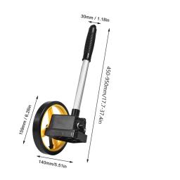 Roda de medição portátil, rolo para múltiplos propósitos, 0-9999.9m - Image 6