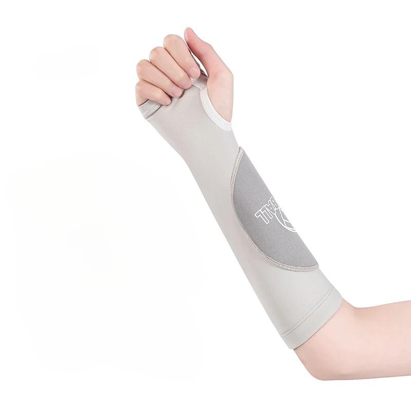 1 par de mangas de braço e suporte de pulso para passagem de vôlei com almofada de proteção para meninas meninos adultos mangas protetoras mais quentes - Image 1