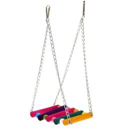 Colorido Hanging Hammock Swing Toys para Animais de Estimação, Perfeito para Papagaios, Periquitos, Periquitos, Calopsitas, 1Pc - Image 4