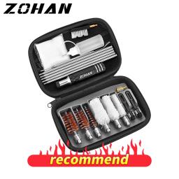 ZOHAN Kit De Limpeza De Espingarda Tática Para 12 20 410 GA Calibre Pistola De Caça Com Alças Cotton Mop And Bore Brushs Caça Acessórios - Image 1