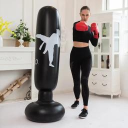 1pc ko estilo sacos de areia de boxe inflável saco de boxe 160cm/63 polegada coluna de boxe karate taekwondo adereços de treinamento - Image 6