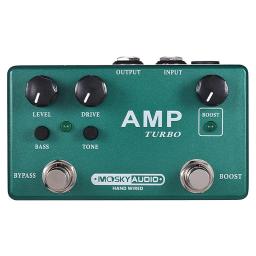MOSKYaudio AMP TURBO BOOST OVERDRIVE Pedal De Guitarra Efeito Acessórios Metal Shell Instrumentos Musicais Pedal Com Limpo Booster - Image 1
