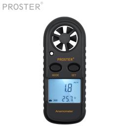Proster-Digital Handheld Anemômetro, medidor de velocidade do vento, termômetro para vela, surf, asa delta, andando, CE Aprovado - Image 1