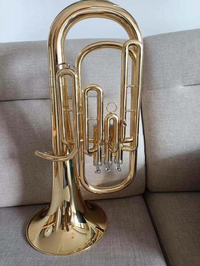 Trompete Tenor Eufónio B Flat Vertical: Instrumento de Bronze de Alta Qualidade
