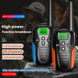 Walkie Talkie portátil ao ar livre para crianças, Rádio bidirecional, Receptor de 6km, Brinquedos para meninos e meninas, Crianças - Image 2