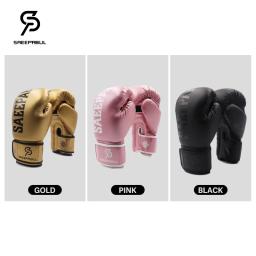 Luvas de Boxe de Couro PU para Homens e Mulheres, Artes Marciais Mistas, Muay Thai, Luta, Kickboxing, Treinamento, Crianças, 8, 10, 12, 14, 16oz - Image 4