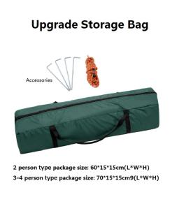 Tenda de acampamento totalmente automática, para 1-2/3-4 pessoas, à prova de chuva, à prova de vento, anti-uv, barracas ao ar livre para praia, viagem, mochilão, caminhada - Image 6