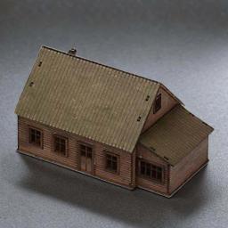 Kits De Modelo De Construção De Madeira Para Casa Em Miniatura, Cena De Loja Europeia, Arquitetura Rural, Modelo De Montagem, 1: 72 - Image 3