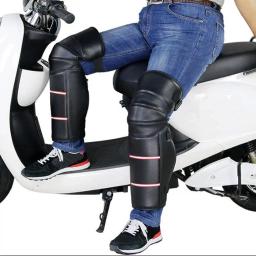 Joelheira protetora da motocicleta, joelheiras, protetores mais aquosos, leggings de cinta ajustável, Windproof para Motocross Bike - Image 5
