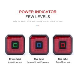 Luz de freio de bicicleta inteligente, lâmpada de ciclismo USB, parada automática, LED traseiro, IPX6-Waterproof, segurança, cauda, traseira, IPX6, 2023 - Image 5