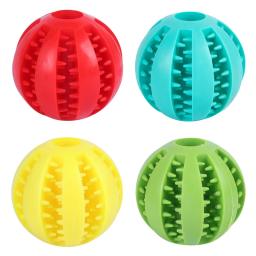 Brinquedos de borracha natural do cão de estimação brinquedos de mastigação do cão de limpeza do dente tratar bola de elasticidade interativa extra-resistente para acessórios do animal de estimação - Image 6