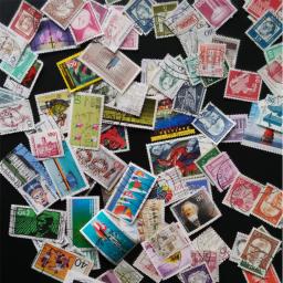 Selos postais alemães, 50 ou 100 peças/lote, todos os diferentes usados, com marca postal, em boas condições para a coleção - Image 2
