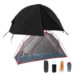 Barraca de acampamento resistente à água leve, berço para 1 pessoa, apto para exterior, camping, mochila, viajando - Image 2