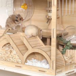 Lavável Wooden Hamster House, Hideaway, Escada Escada, Pequeno Castelo Pet, Casa para Ratos Anões, Gerbils Pequenos Animais - Image 5