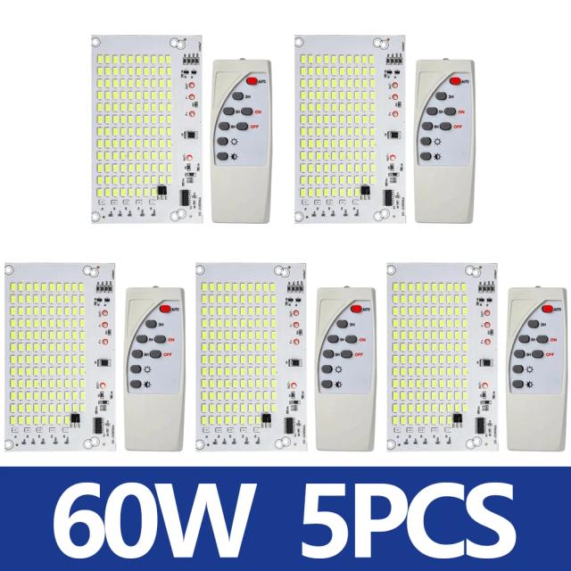 Iluminação LED Solar Externa 5730 de Alto Brilho com Painel Integrado Disponível em 25W, 40W, 60W e 100W - Opções de 1 a 10 Peças