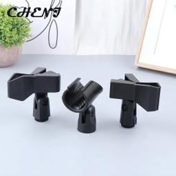 Clipe Primavera Universal para microfone, suporte flexível Mic, braçadeira Acessório, Black Mount Stand, plástico Mic Clamp, 1PC - Image 4