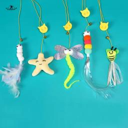 Brinquedos para gatos de estimação, elasticidade retrátil, tipo porta suspensa, brinquedo interativo para gatinho, mouse, catnip, corda de arranhões, brinquedo, suprimentos para animais de estimação, presente - Image 3