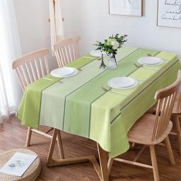 Grão De Madeira e Doces Verde Toalha De Mesa Impermeável, Retângulo Toalha De Mesa, Decorações Do Partido Suprimentos, Decoração Da Cozinha - Image 4