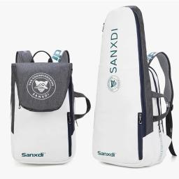 Saco impermeável de raquetes de badminton, Mochila de tênis e squash, Sacos esportivos de grande capacidade - Image 2