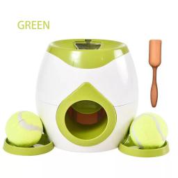 Bola automática jogando máquina para cão, Pet Toys, 2 em 1 lançador de tênis Dispositivo interativo Pet Feeder Toy para cães de todos os tamanhos - Image 6
